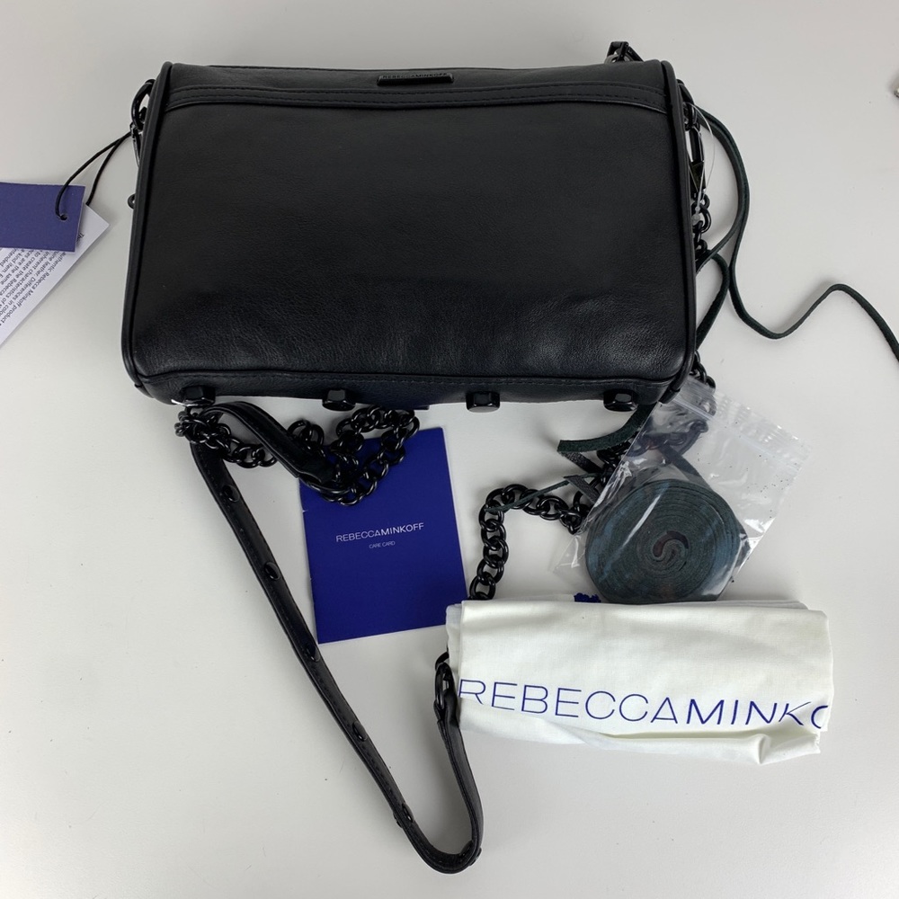 Rebecca Minkoff Mini Mac Black on Black Crossbody - Picture 3 of 7